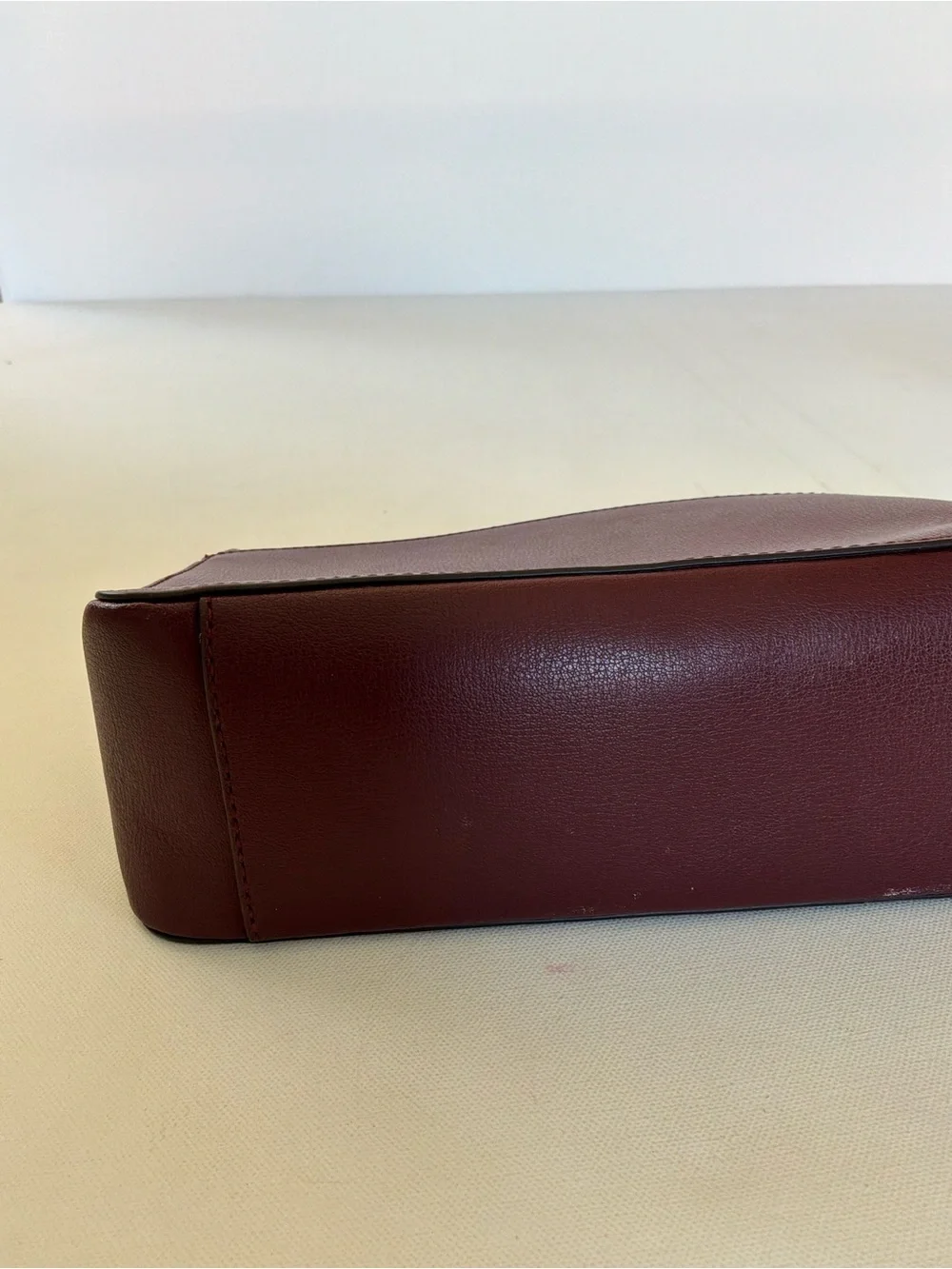 Kate Spade Adel Medium Top Zip Crossbody Bag Cherrywood Burgundy Leather